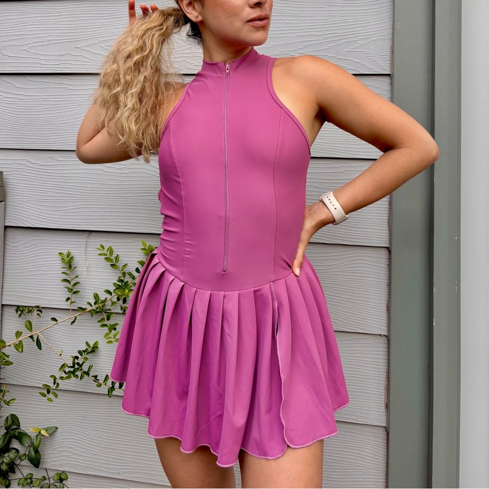Pink Sleeveless Tennis Dress